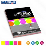 Papir Campap cyber neon color mix A4 80g 1/100 No.4732